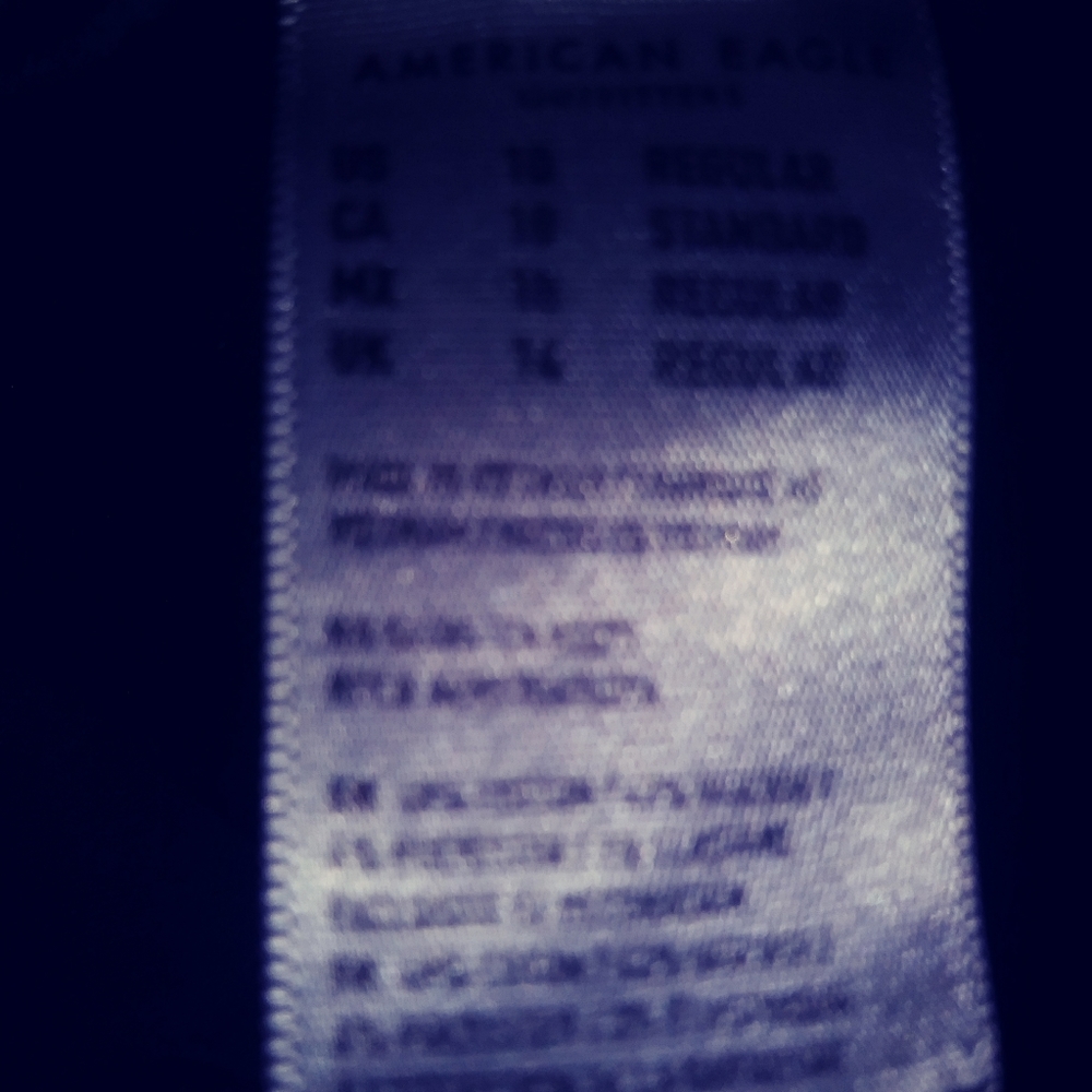 AE Super Stretch distressed gray jeans. 10 r - Picture 4 of 4